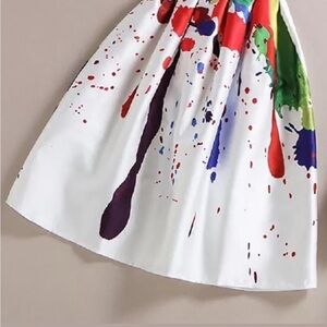 Colorful Abstract Print Women's Skirt